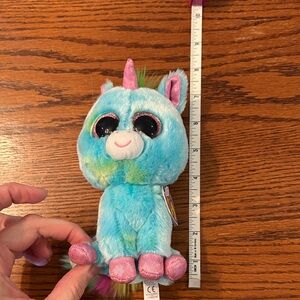 Ty Beanie Boo treasure, unicorn stuffed animal with tags